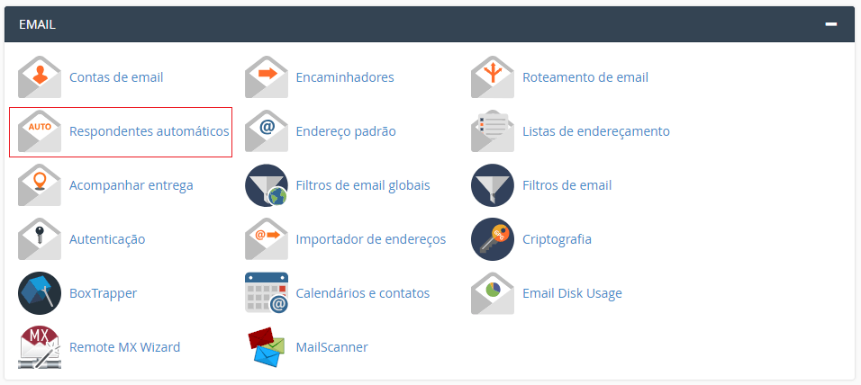 Aba Email do cPanel.