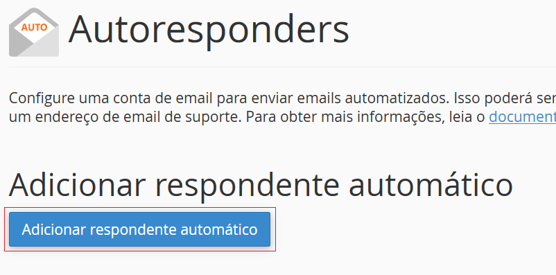 Pressione Adicionar respondente automático.