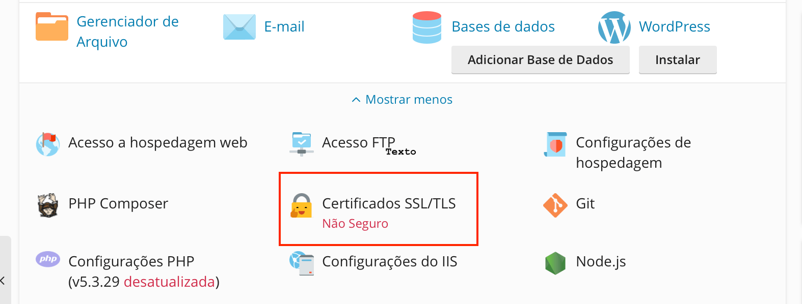 Certificado SSL/TLS.