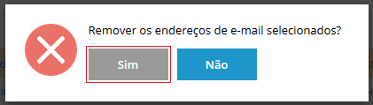 Confirme sua decisão.