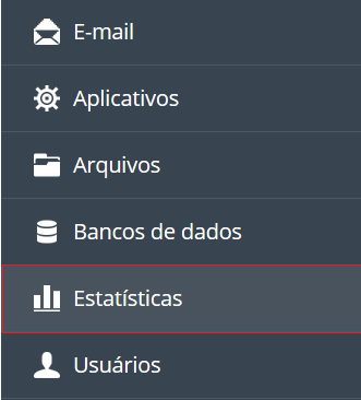 Selecione a aba Estatísticas.