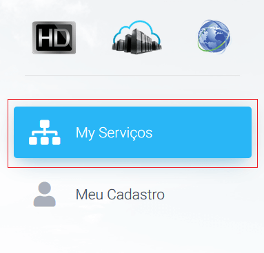 Selecione a aba Serviços.