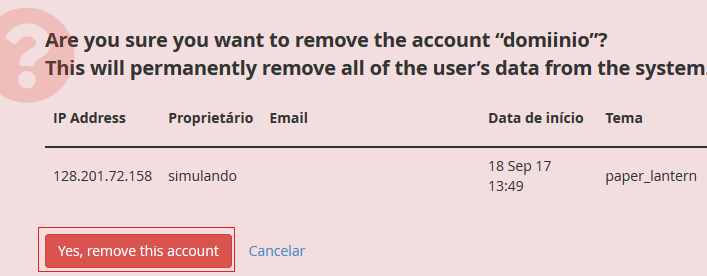 Confirme a ação. Confirme a ação.